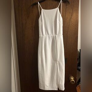 Lulu's White Strapless Dress